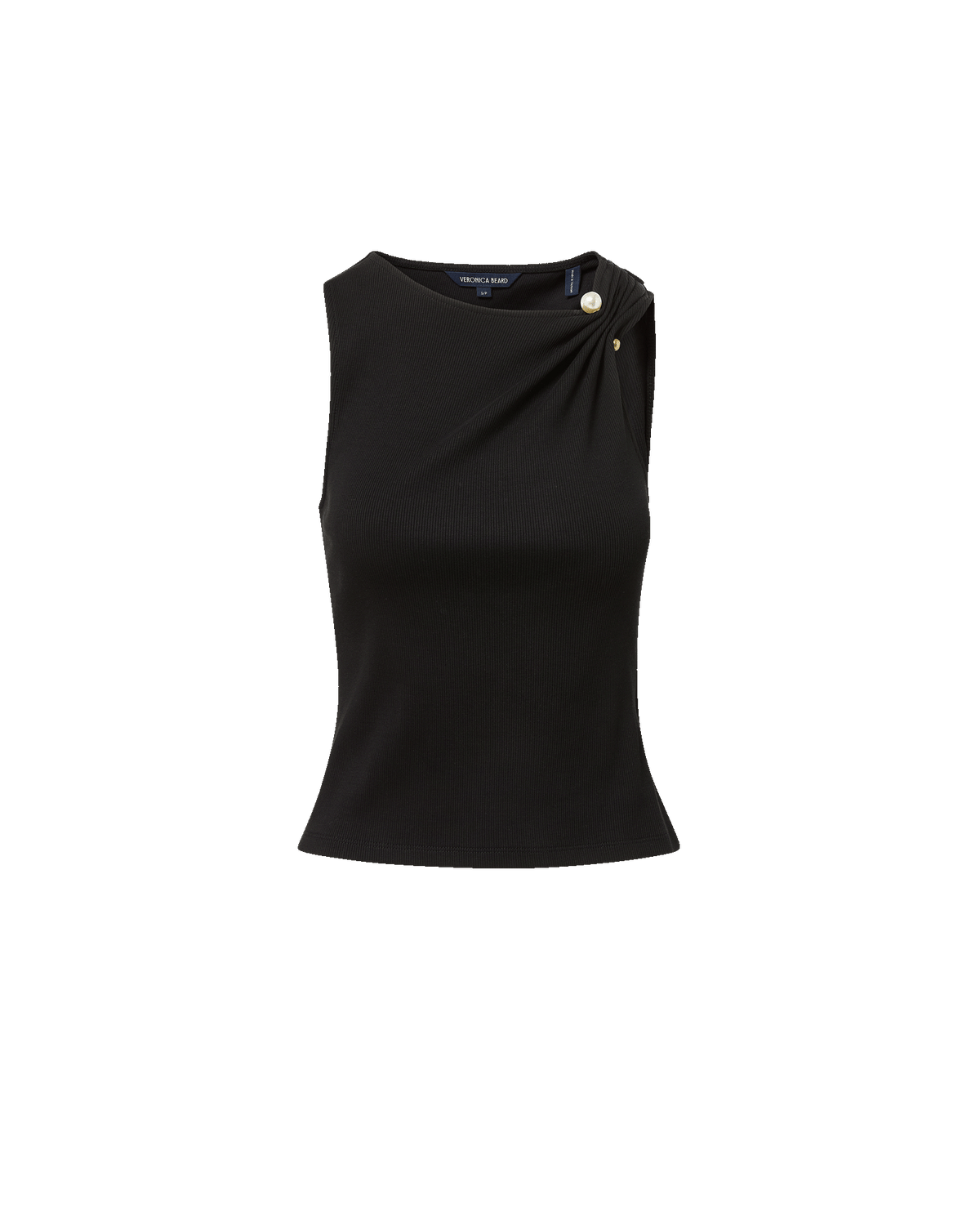 Veronica Beard | Deylin Brooch Tank Top in Black Black