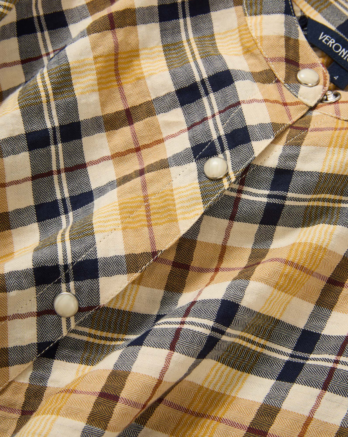 Veronica Beard | Ashlynn Plaid Blouse in Yellow Acorn Multi