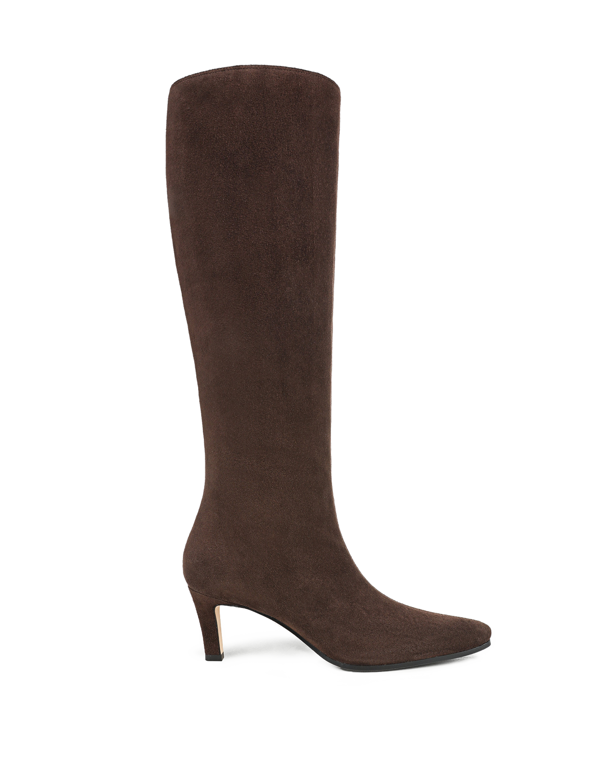 Veronica Beard | Aisla Mid-Heel Boot in Espresso Espresso