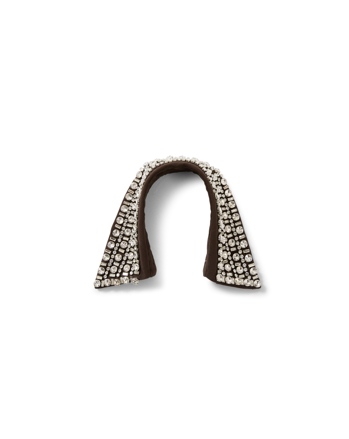 Veronica Beard | Crystal Embellished Collar in Espresso Brown Espresso