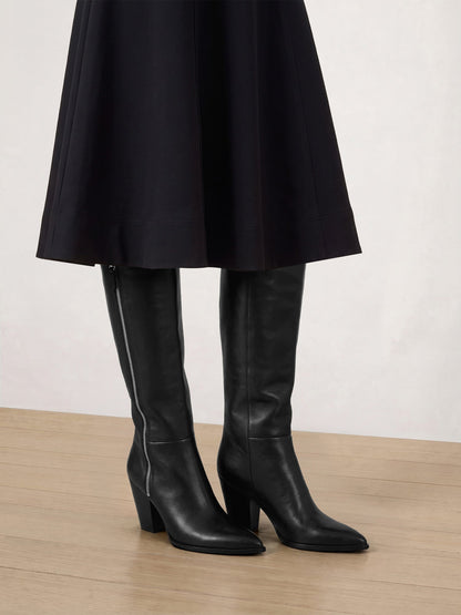 Veronica Beard | Levanne Block-Heel Boot in Black Black