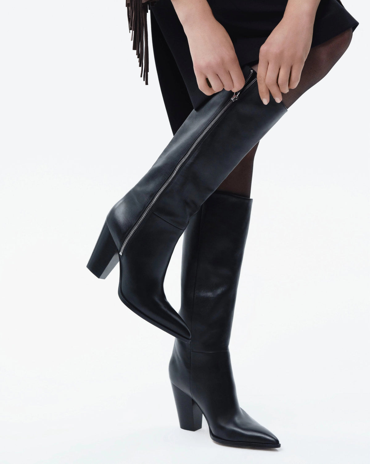 Veronica Beard | Levanne Block-Heel Boot in Black Black
