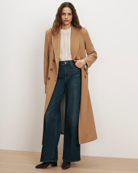 Veronica Beard | Taylor Wide-Leg Jean in Dark Blue Denim Sweet Dream Sweet Dream