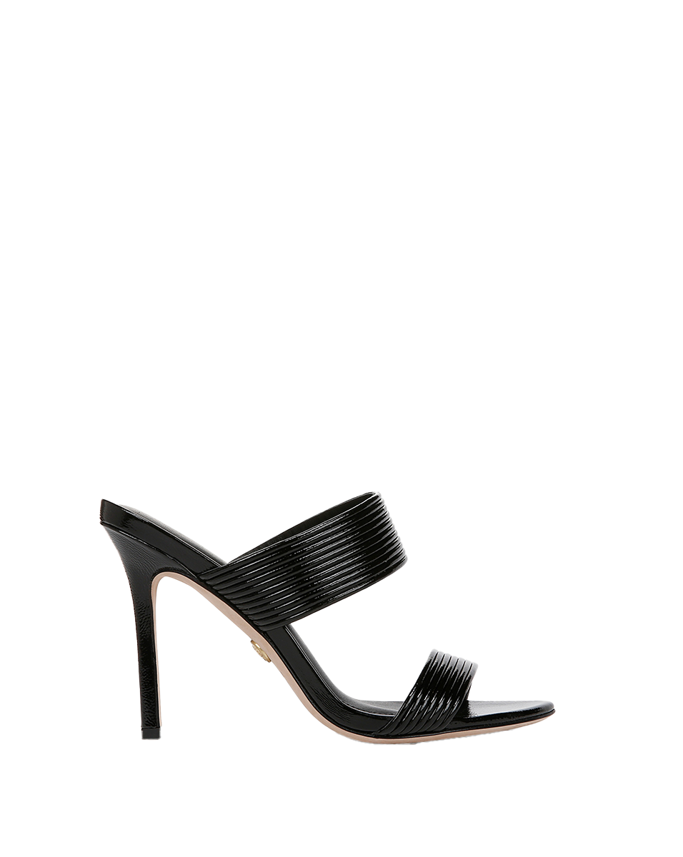 Veronica Beard | Asha Leather Sandal in Black Black