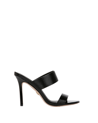 Veronica Beard | Asha Leather Sandal in Black Black