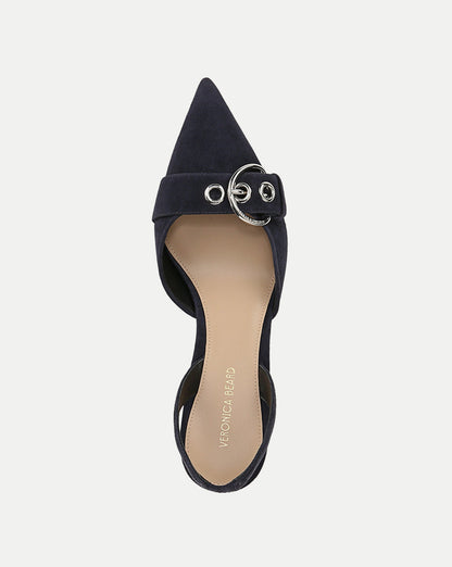 Veronica Beard | Roxy Suede Slingback Pump in Eclipse Eclipse