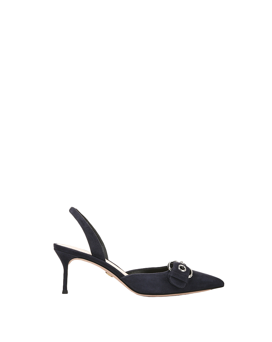 Veronica Beard | Roxy Suede Slingback Pump in Eclipse Eclipse