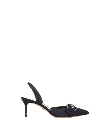 Veronica Beard | Roxy Suede Slingback Pump in Eclipse Eclipse