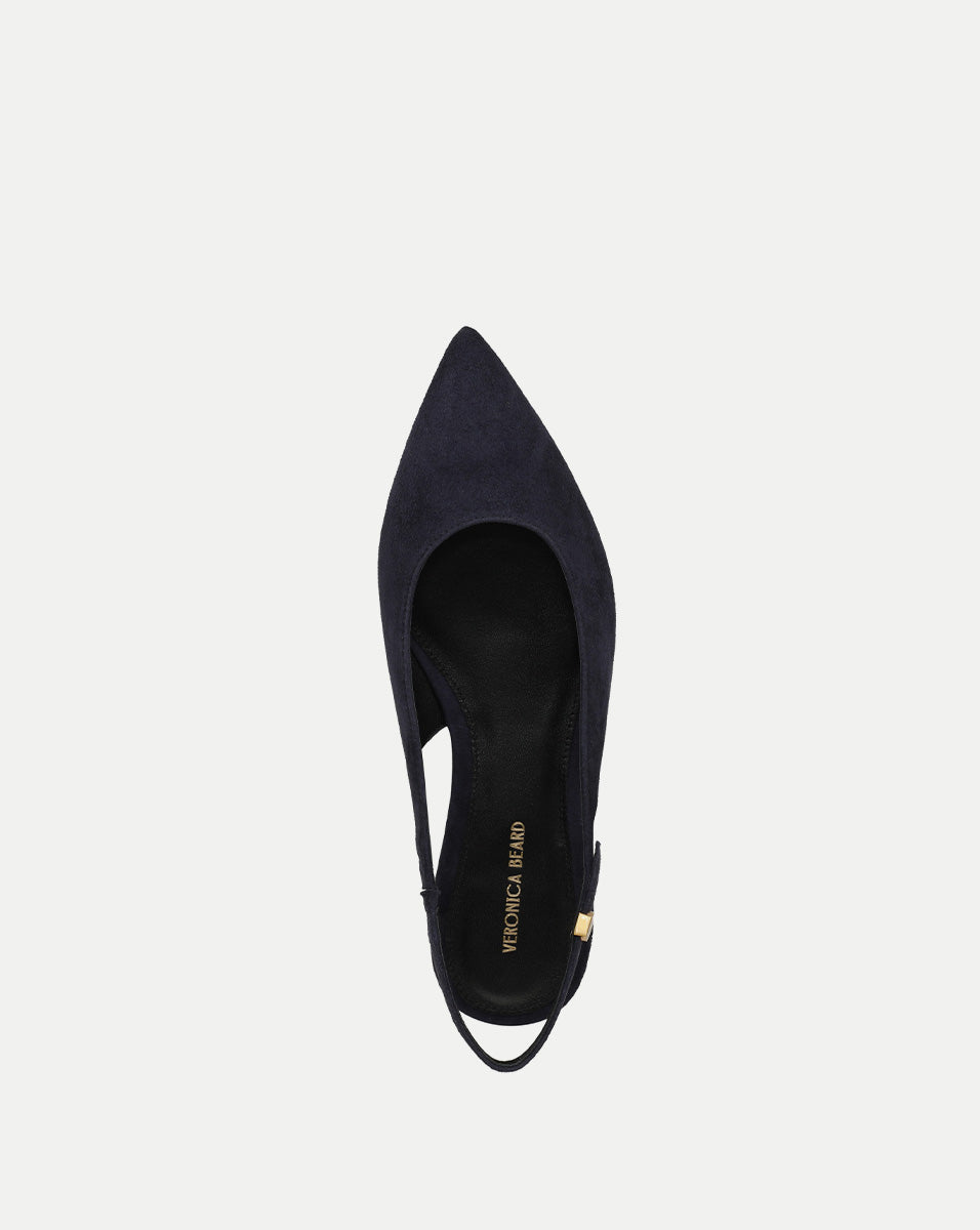 Veronica Beard | Shina Slingback Flat in Navy Navy