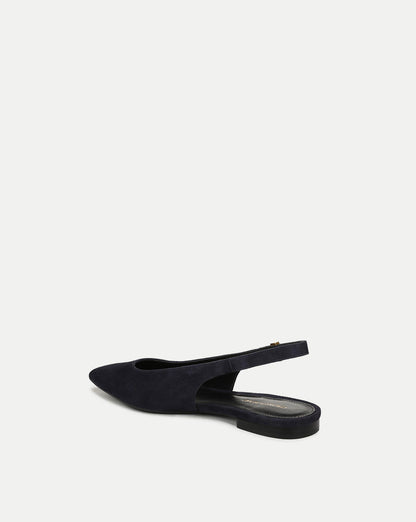 Veronica Beard | Shina Slingback Flat in Navy Navy