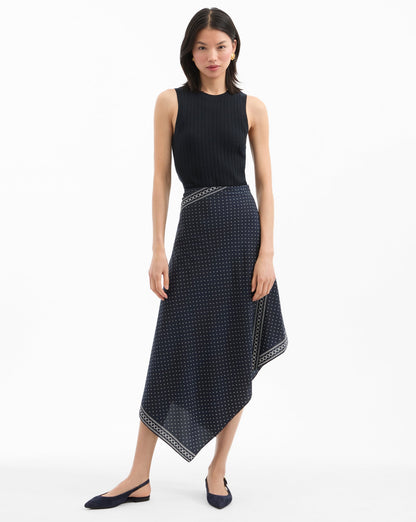 Veronica Beard | Shina Slingback Flat in Navy Navy