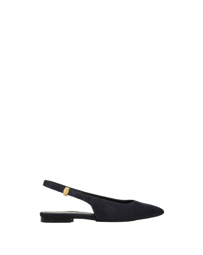 Veronica Beard | Shina Slingback Flat in Navy Navy