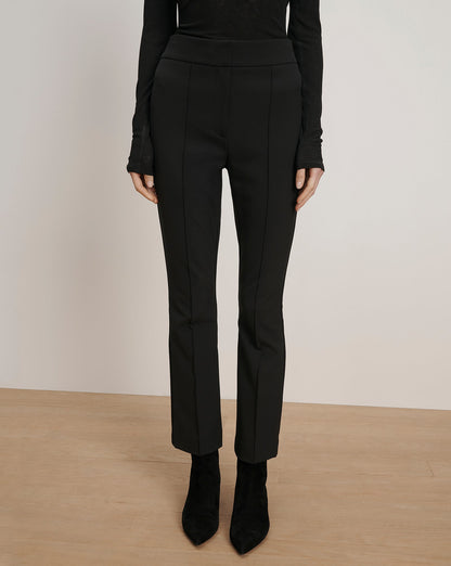 Veronica Beard | Dell Scuba Slim-Leg Pant in Black Black