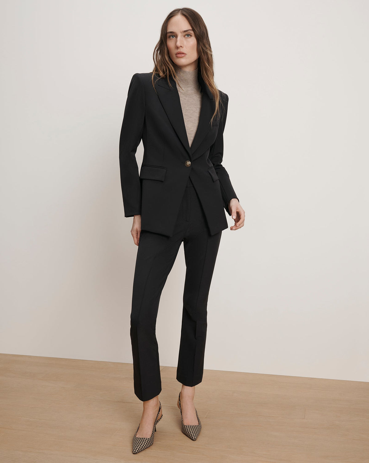 Veronica Beard | Dell Scuba Slim-Leg Pant in Navy Navy