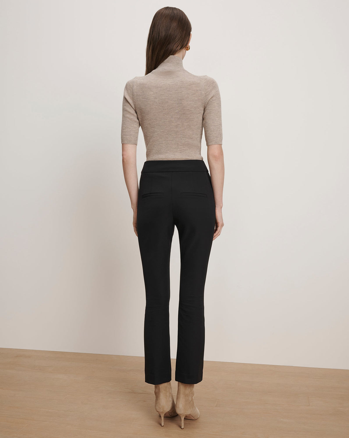 Veronica Beard | Dell Scuba Slim-Leg Pant in Navy Navy