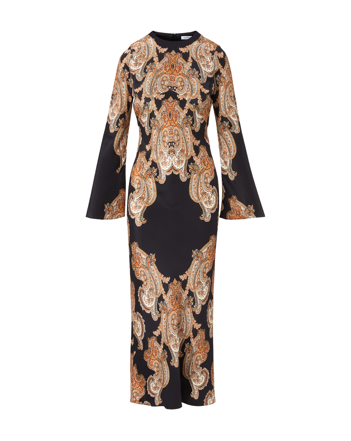 Veronica Beard | Lupita Paisley Midi Dress in Black Multi Black Multi