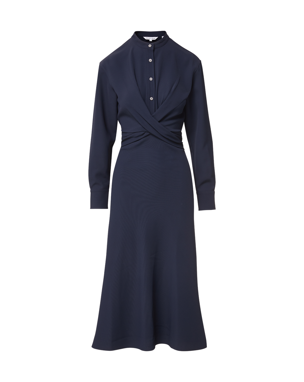 Veronica Beard | Ellers Midi Shirtdress Dress in Navy Navy