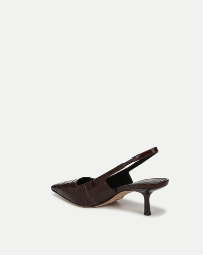 Veronica Beard | Cashel Slingback Heel in Chocolate Brown Chocolate