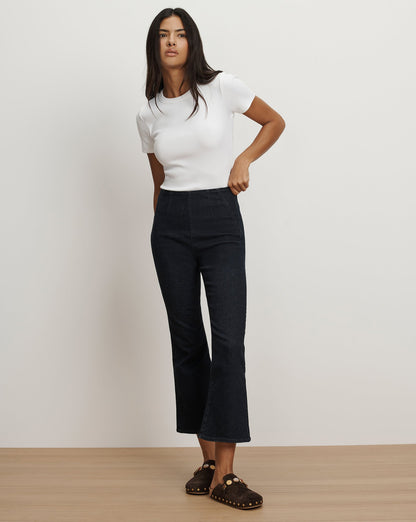 Veronica Beard | Carson Off-Duty Kick-Flare Jean in Oxford Oxford