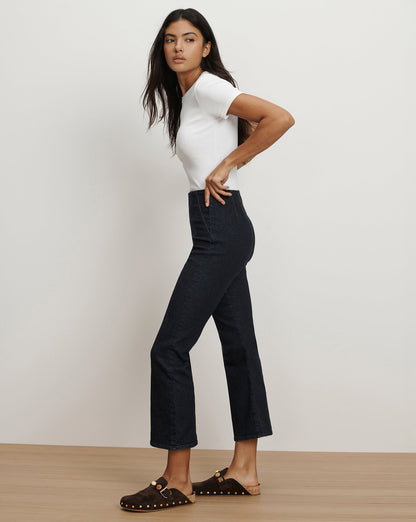 Veronica Beard | Carson Off-Duty Kick-Flare Jean in Oxford Oxford