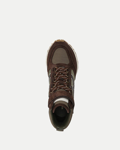 Veronica Beard | Valentina Hiker Sneaker in Green & Brown Cypress/Espresso Cypress/Espresso