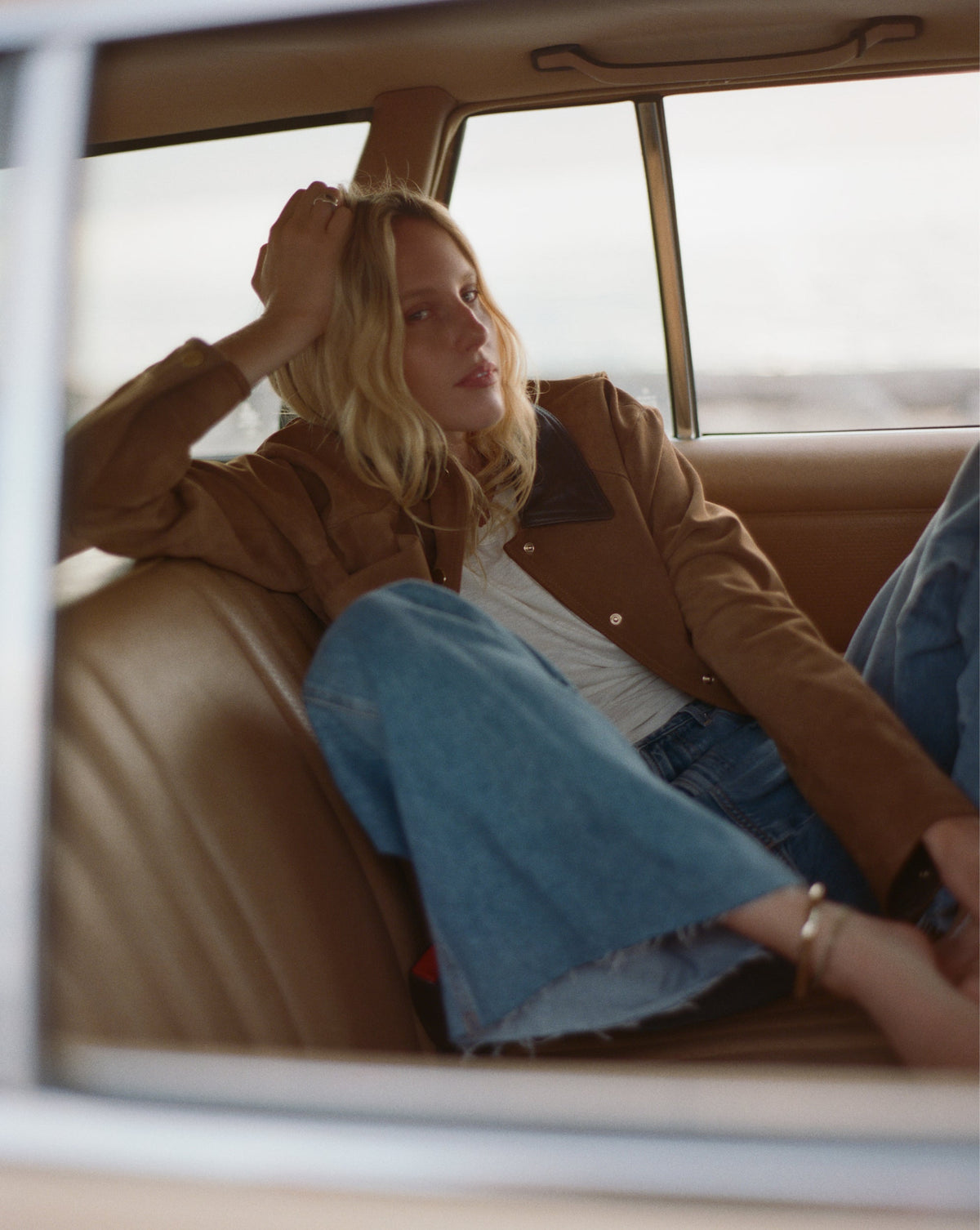 Veronica Beard | Walters Suede Cropped Jacket in Whisky Whisky