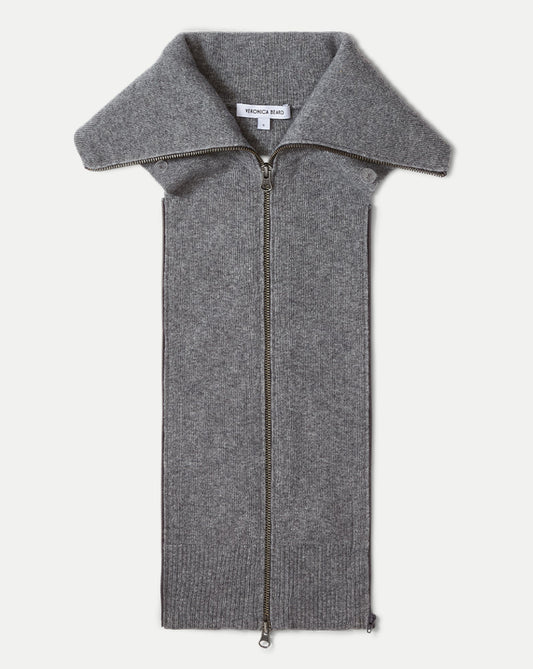 Veronica Beard | Beach Cashmere Dickey in Medium Heather Grey Medium Heather Grey