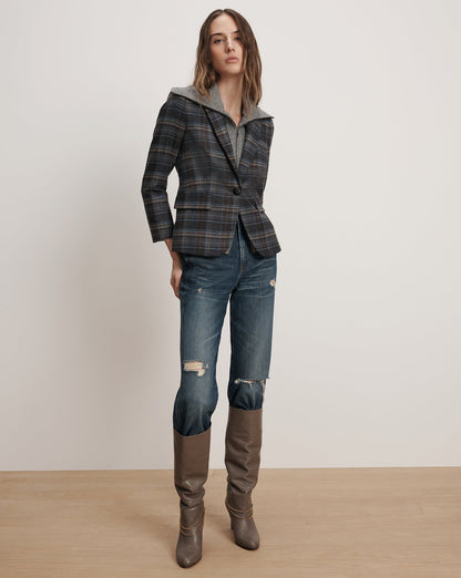 Veronica Beard | Beach Cashmere Dickey in Medium Heather Grey Medium Heather Grey