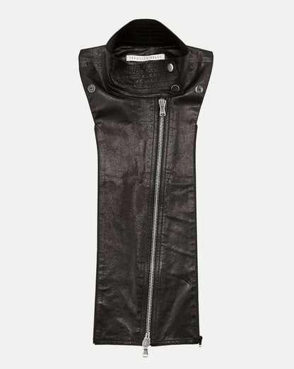 Veronica Beard | Lambskin Leather Moto Dickey Black