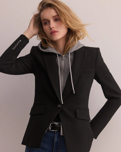 Veronica Beard | Oversized Hoodie Dickey in Grey Melange Grey Melange