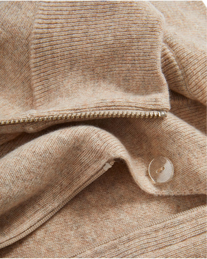 Veronica Beard | Uptown Merino Wool-Cashmere Dickey in Oatmeal Oatmeal