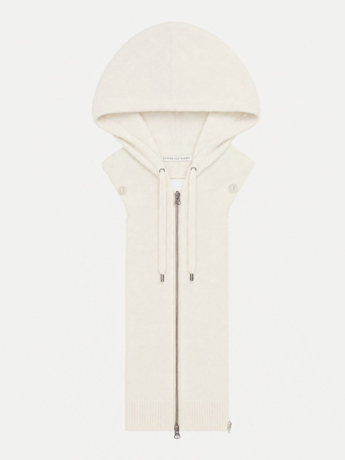 Veronica Beard | Cashmere Hoodie Dickey in Ivory Ivory