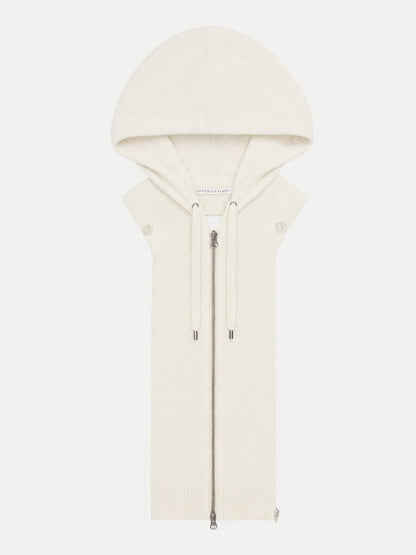 Veronica Beard | Cashmere Hoodie Dickey in Ivory Ivory