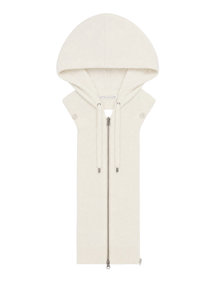 Veronica Beard | Cashmere Hoodie Dickey in Ivory Ivory