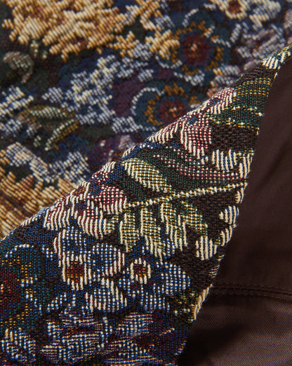 Veronica Beard | Brocade Removable Collar in Floral Dark Eggplant Multi