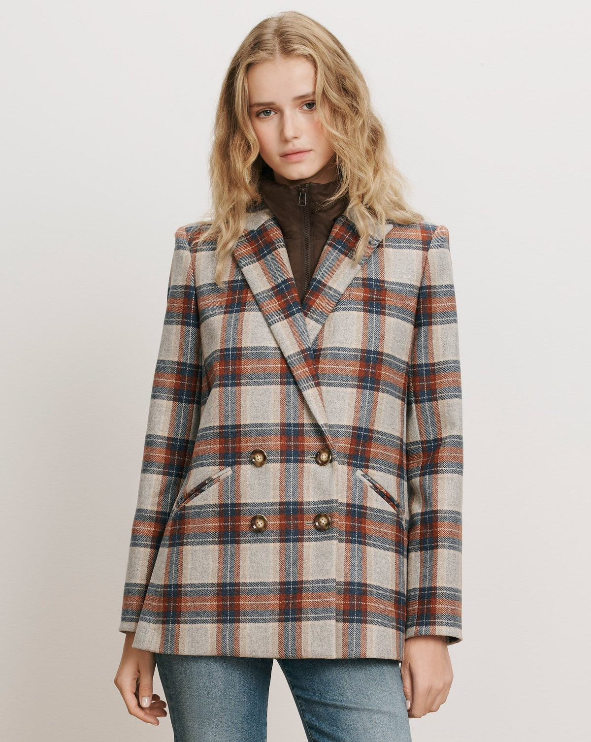 Veronica Beard | Puffer Dickey Insert in Dark Brown Espresso Espresso