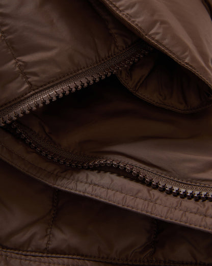 Veronica Beard | Puffer Dickey Insert in Dark Brown Espresso Espresso
