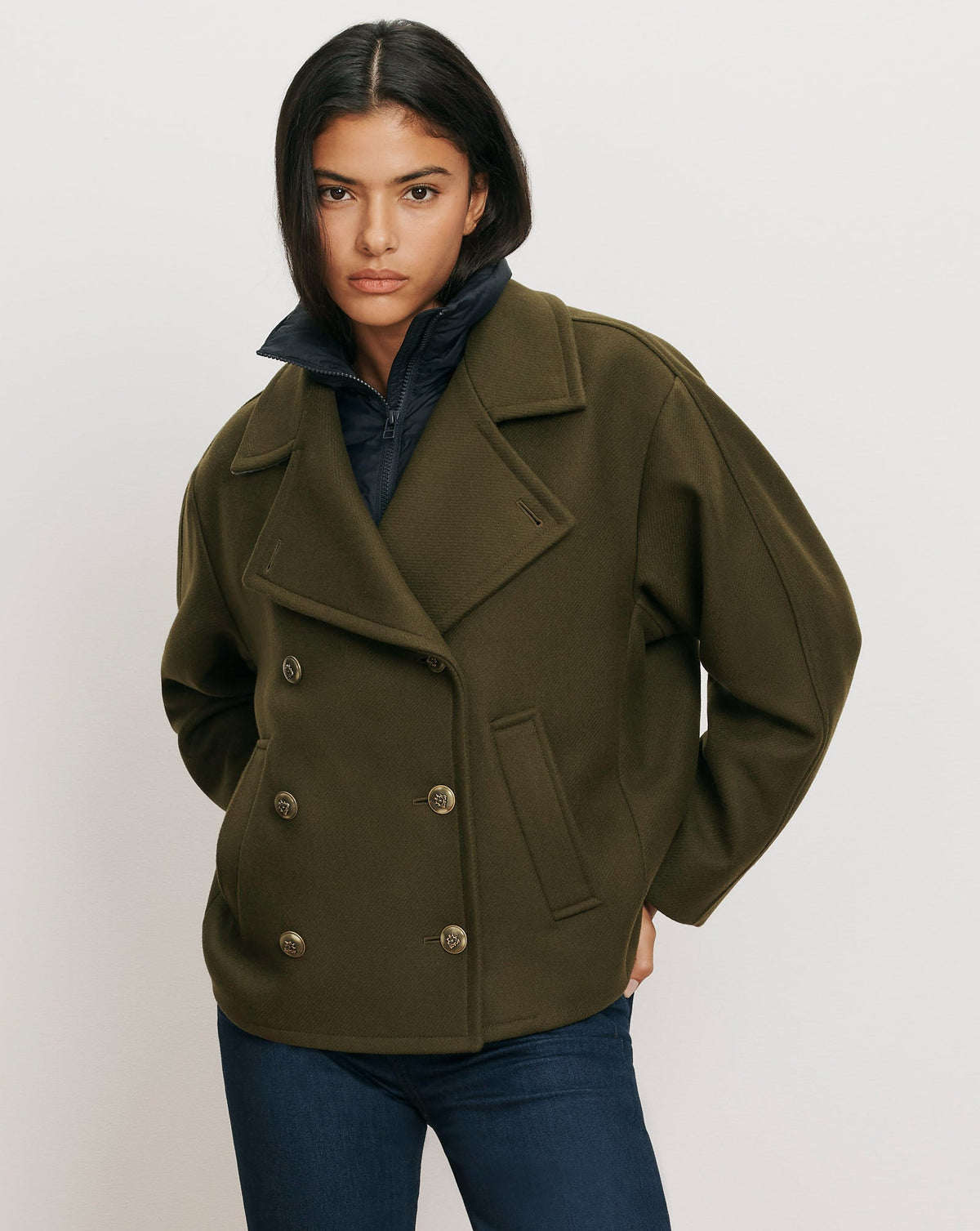 Veronica Beard | Puffer Dickey Insert in Navy Navy