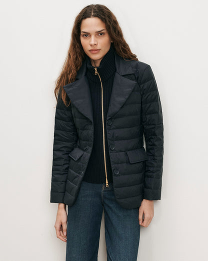 Veronica Beard | Turtleneck Dickey Insert in Navy Navy