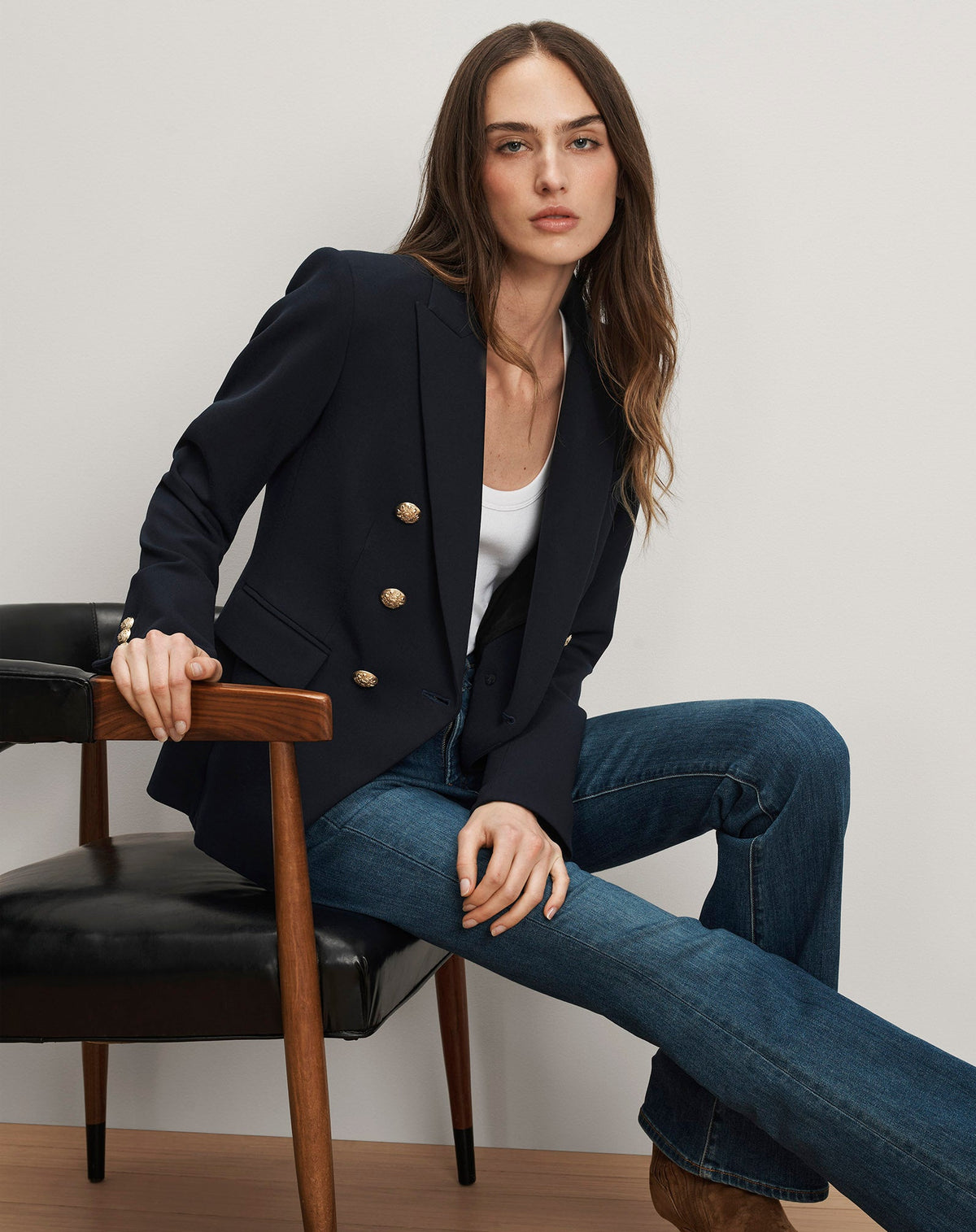 Veronica Beard | Miller Dickey Jacket Navy/Gold