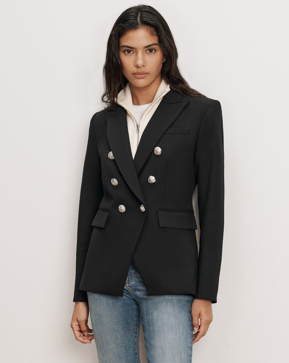 Veronica Beard | Miller Dickey Jacket Black/Silver