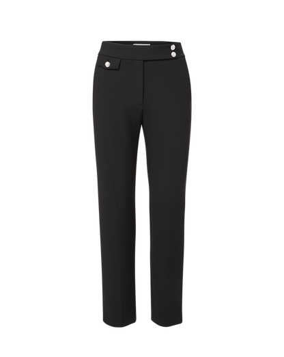 Veronica Beard | Renzo Slim-Leg Pant Black/Silver
