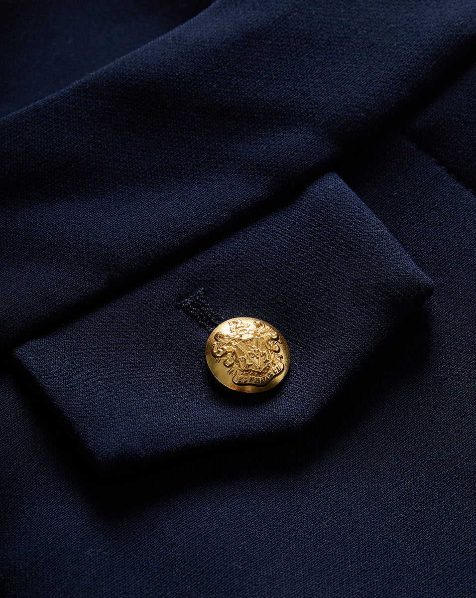 Veronica Beard | Renzo Slim-Leg Pant Navy/Gold
