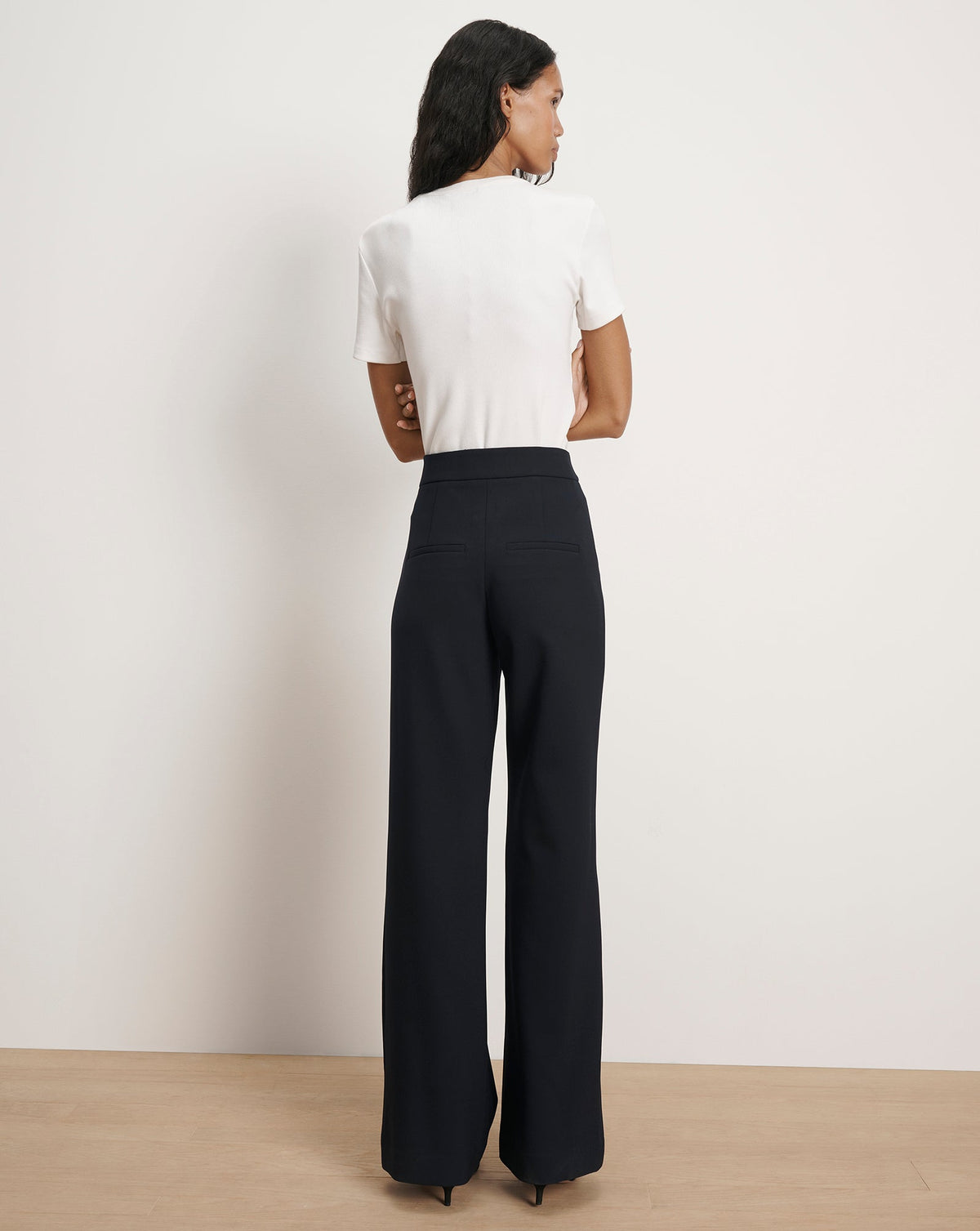 Veronica Beard | Tonelli Wide-Leg Pant in Navy Navy