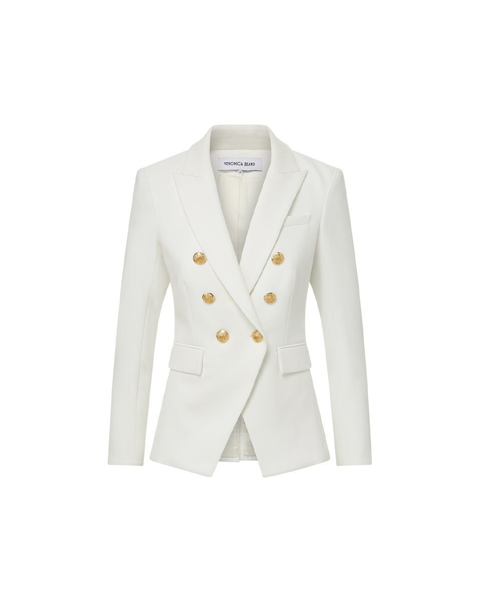 Veronica Beard | Miller Dickey Jacket in Off-White/Gold Off-White/Gold