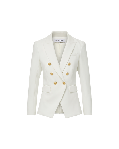 Veronica Beard | Miller Dickey Jacket in Off-White/Gold Off-White/Gold