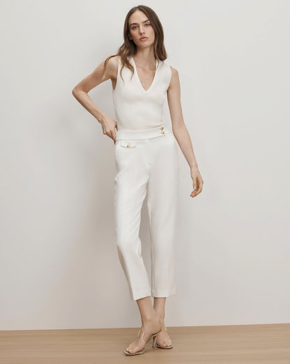 Veronica Beard | Renzo Pant Off-White/Gold