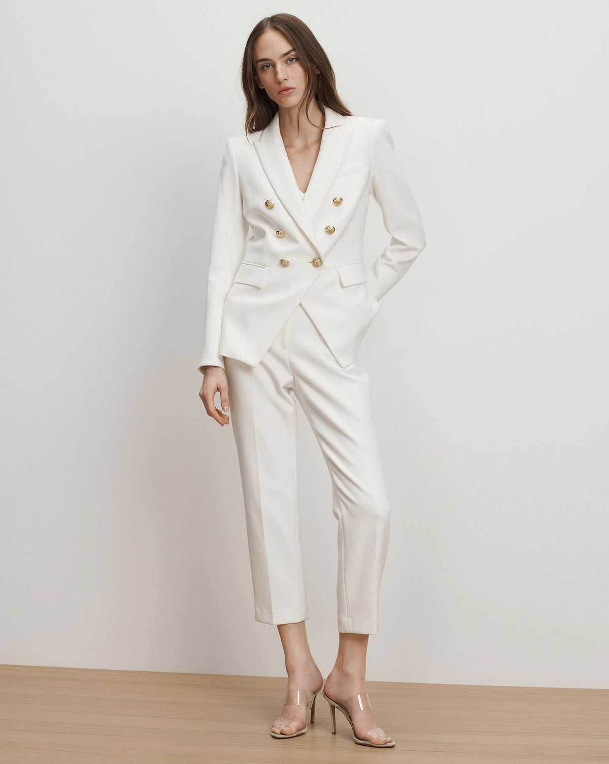 Veronica Beard | Renzo Pant Off-White/Gold
