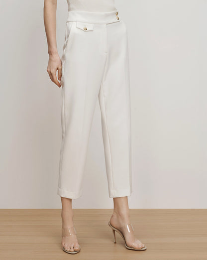 Veronica Beard | Renzo Pant Off-White/Gold