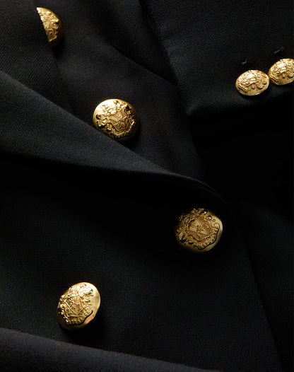 Veronica Beard | Miller Dickey Jacket in Black/Gold Black/Gold